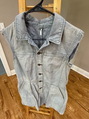 Free People Utility Romper, Size M